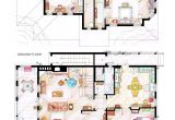 Tv Houses Floor Plans Floor Plans Of Homes From Famous Tv Shows