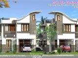 Twin Home Plans Twin House Design Kerala Home Design and Floor Plans