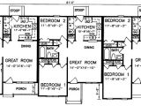 Two Family Home Plans Multi Family House Plans Multi Plex Home Floor Plans at