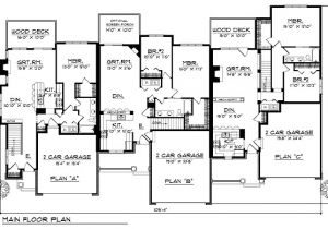 Two Family Home Plans Multi Family Plan 73483 at Familyhomeplans Com