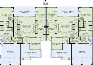 Two Family Home Plans Multi Family Plan 82263 at Familyhomeplans Com