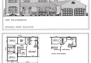 Two Floor House Plans and Elevation Model Homes Floor Plans Marion Il New Horizons Homes Inc