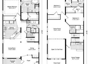 Two Storied House Plan 2 Story Home Design Plans Home Deco Plans