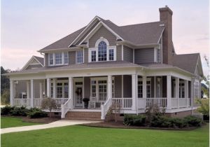 Two Story Country House Plans with Wrap Around Porch Custom Two Story Country Home Plan Maverick