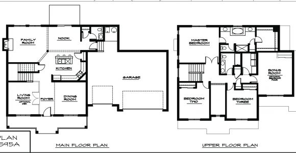 Two Story Home Floor Plans Architecture 4 Story House Plans with 3 Bedrooms Two