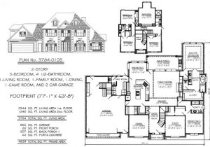 Two Story Living Room House Plans 5 Bedroom to Estate Under 4500 Sq Ft