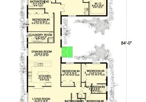 U Shaped Home Plans Plan 32221aa 6 Bedroom U Shaped House Plan Open Floor