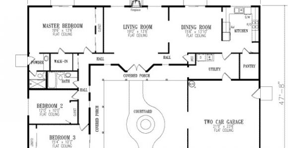 U Shaped Home Plans with Courtyard U Shaped House Plans with Courtyard More Intimacy
