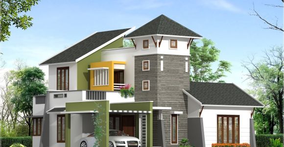 Unique Homes Plans Unique 2220 Sq Feet Villa Elevation Kerala Home Design
