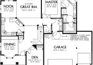 Universal Design Home Plans Universal Design Plan with Great Room 69337am