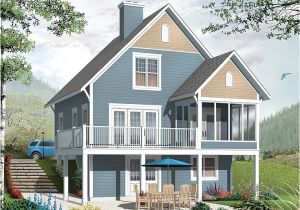 Vacation Home Plans Waterfront Vacation House Plans Two Story Vacation Home Plan 027h