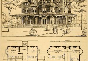 Victorian Homes Plans 1879 Print Victorian House Architectural Design Floor