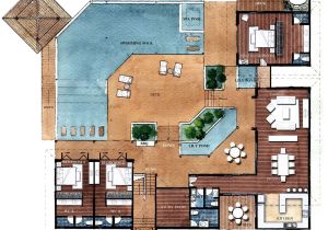 Villa Home Plans Resort Style Residential Floor Plans Floor Plans