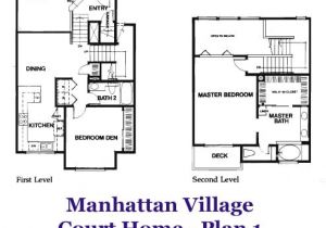 Village Home Plan Manhattan Village Court Home Plan 1 Floorplan Village Home Plan Manhattan Village Court Home Plan 1 Floorplan