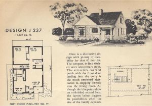 Vintage Home Floor Plans Vintage House Plans J237