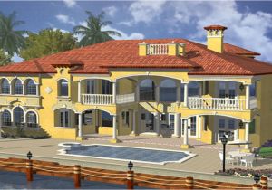 Waterfront Home Plans and Designs Mediterranean Waterfront House Plans Open Floor House