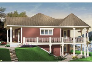 Waterfront Home Plans Waterfront House Plans with Walkout Basement Mediterranean