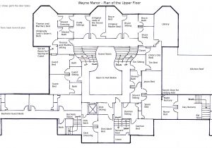 Wayne Home Floor Plans Wayne Manor Upper Floor Plan by Geckobot On Deviantart