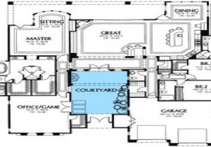 West Home Planners House Plans south West House Plans with Courtyard Small southwestern