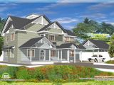 Western Style Home Plans 4 Bedroom Western Style House Kerala Home Design and