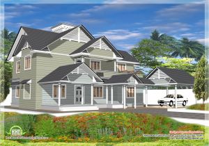 Western Style Home Plans 4 Bedroom Western Style House Kerala Home Design and