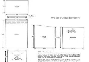 Wood Duck House Plans to Build Box Wood Duck House Plans Wood Duck Box Building Plans