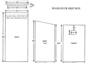Wood Duck House Plans to Build Plans for Wood Duck Nesting Box How to Build A Amazing
