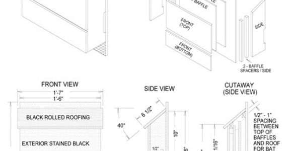 Wooden Bat House Plans Wood Bat House Plans