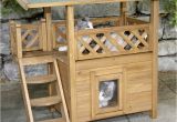 Wooden Cat House Plans Wooden Pet House Shelter for Cat Pinx Pets