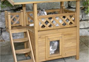 Wooden Cat House Plans Wooden Pet House Shelter for Cat Pinx Pets