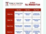 Work Out Plan at Home Free 6 Week Fall Workout Plan tone and Tighten