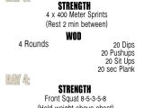 Work Out Plan Home 6 Week at Home Crossfit Inspired Workouts Week 1 Fitness