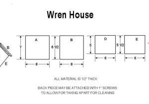 Wren House Plans Pdf House Wren Birdhouse Plans Diy Blueprint Plans Download