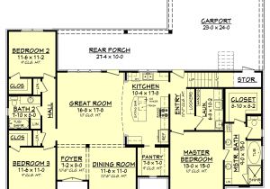 Www Home Design Plan 3 Bedrm 1900 Sq Ft Acadian House Plan 142 1163
